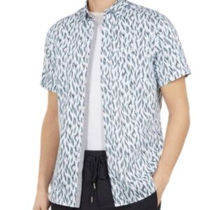 Ted Baker Navy and White Floral Shirt